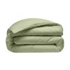 Housse de couette 220x240 cm Percale de Coton Vert D'eau