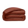 Housse de couette 220x240 cm Percale de Coton Terracotta