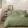 Taie d’oreiller 65x65 cm Percale de Coton Vert D'eau