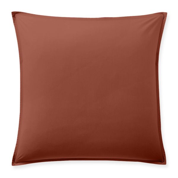 Taie d’oreiller 65x65 cm Percale de Coton Terracotta