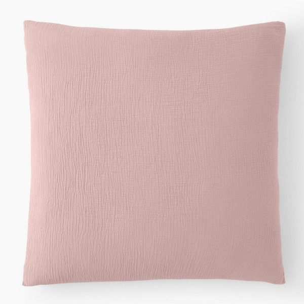 Taie d’oreiller 65x65 cm Gaze de Coton Rose Lotus