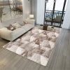 Tapis de salon 80x150 cm Polyester Bambou Beige