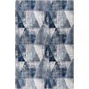 Tapis de salon 80x150 cm Polyester Bambou Bleu