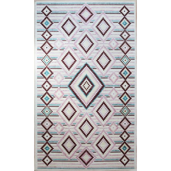 Tapis de salon 120x180 cm Polyester Berbere Los Rose