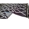 Tapis de salon 80x150 cm Polyester Berbere Fas Noir