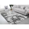 Tapis de salon 80x150 cm Polyester Moderne Gris