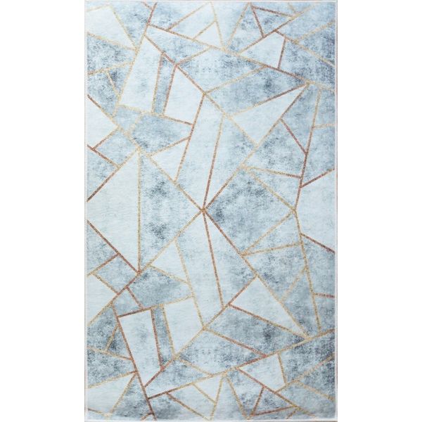 Tapis de salon 120x180 cm Polyester Grafic Gris