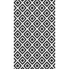 Tapis de salon 120x180 cm Polyester Black And White