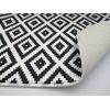 Tapis de salon 120x180 cm Polyester Black And White