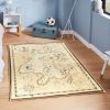 Tapis chambre enfant 120x180 cm Polyester Carte Tresor