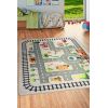 Tapis chambre enfant 120x160 cm Polyester Circuit Zoo