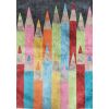 Tapis chambre enfant 100x160 cm Polyester Crayon