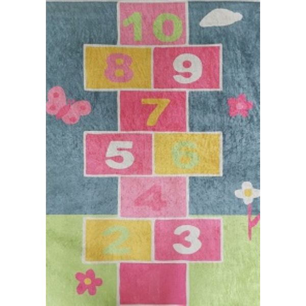 Tapis chambre enfant 100x160 cm Polyester Marelle