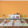 Tapis chambre enfant 100x160 cm Polyester Train