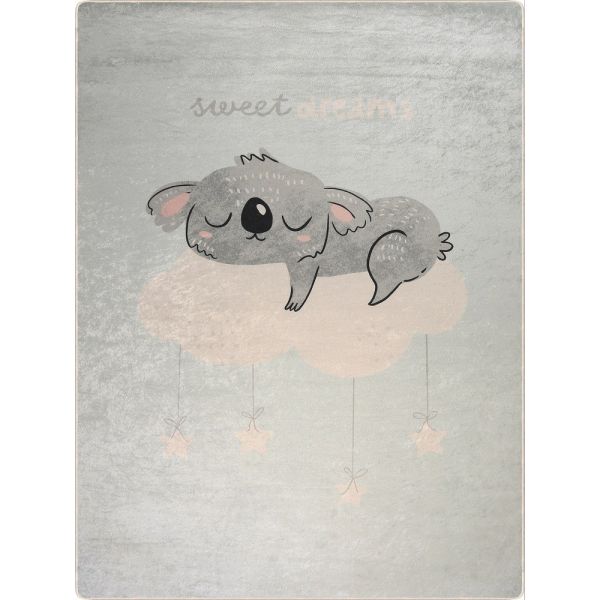 Tapis chambre enfant 100x150 cm Polyester Sweatdr Bleu