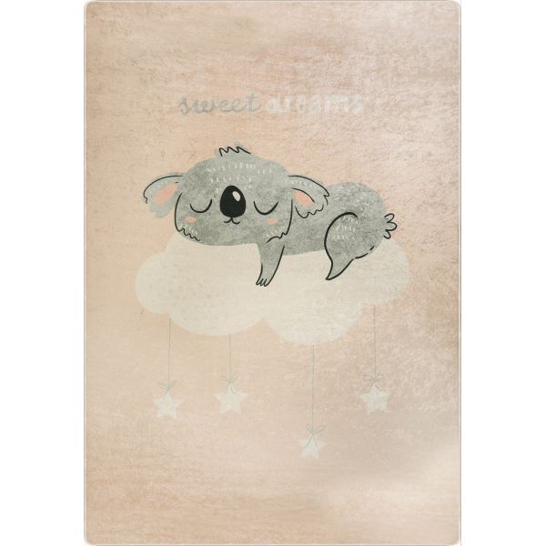 Tapis chambre enfant 100x150 cm Polyester Sweatdr Rose