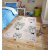 Tapis chambre enfant 120x160 cm Polyester Hibou