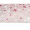 Tapis chambre enfant 100x150 cm Polyester Etoile Rose