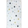 Tapis chambre enfant 100x150 cm Polyester Etoile Ecru