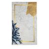 Tapis de salon 120x180 cm Polyester Feuille Blanc