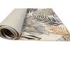 Tapis de salon 120x180 cm Polyester Feuille Gris