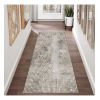 Tapis de salon 80x150 cm Polycoton Fisun Beige