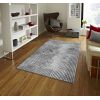 Tapis de salon 120x180 cm Polycoton Fisun Gris