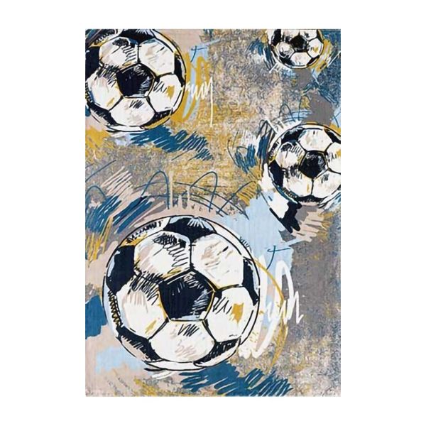 Tapis chambre enfant 120x160 cm Polyester Football