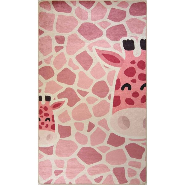 Tapis chambre enfant 120x160 cm Polyester Girafe Ros