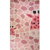 Tapis chambre enfant 120x160 cm Polyester Girafe Ros