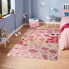 Tapis chambre enfant 120x160 cm Polyester Girafe Ros