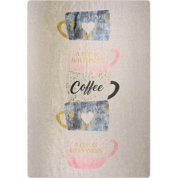 Tapis de cuisine 50x120 cm Polyester Kitch Cup