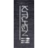 Tapis de cuisine 90x130 cm Polyester Kitchen Noir