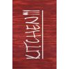 Tapis de cuisine 50x80 cm Polyester Kitchen Rouge