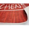 Tapis de cuisine 50x80 cm Polyester Kitchen Rouge