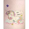 Tapis chambre enfant 80x150 cm Polyester Licorne Sweet