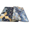 Tapis de salon 160x230 cm Polyester Luxe Bleu