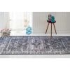 Tapis de salon 80x150 cm Polyester Maghreb Gris