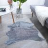 Tapis de salon 70x100 cm Polyester Manolya Gris