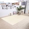 Tapis de salon 120x180 cm Polyester Manolya Blanc