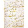 Tapis de salon 80x150 cm Polyester Marbre Jaune