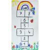 Tapis chambre enfant 100x150 cm Polyester Marelle Beige