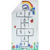 Tapis chambre enfant 100x150 cm Polyester Marelle Beige