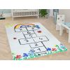 Tapis chambre enfant 100x150 cm Polyester Marelle Beige