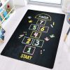 Tapis chambre enfant 120x160 cm Polyester Marelle Noir