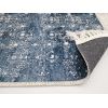 Tapis de salon 80x150 cm Polyester Medaillon Bleu