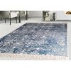 Tapis de salon 80x150 cm Polyester Medaillon Bleu