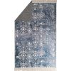 Tapis de salon 80x150 cm Polyester Medaillon Bleu