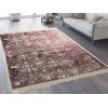 Tapis de salon 80x150 cm Polyester Medaillon Rouge