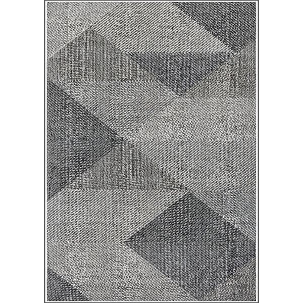 Tapis de salon 120x180 cm Polycoton Miran Gris